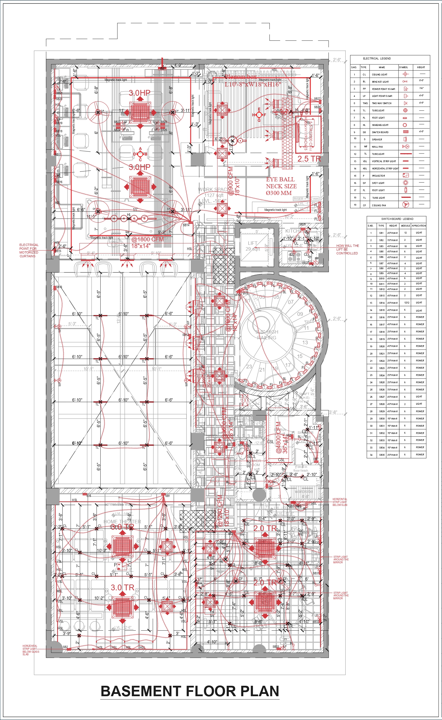 Basement Electrical Layout 1